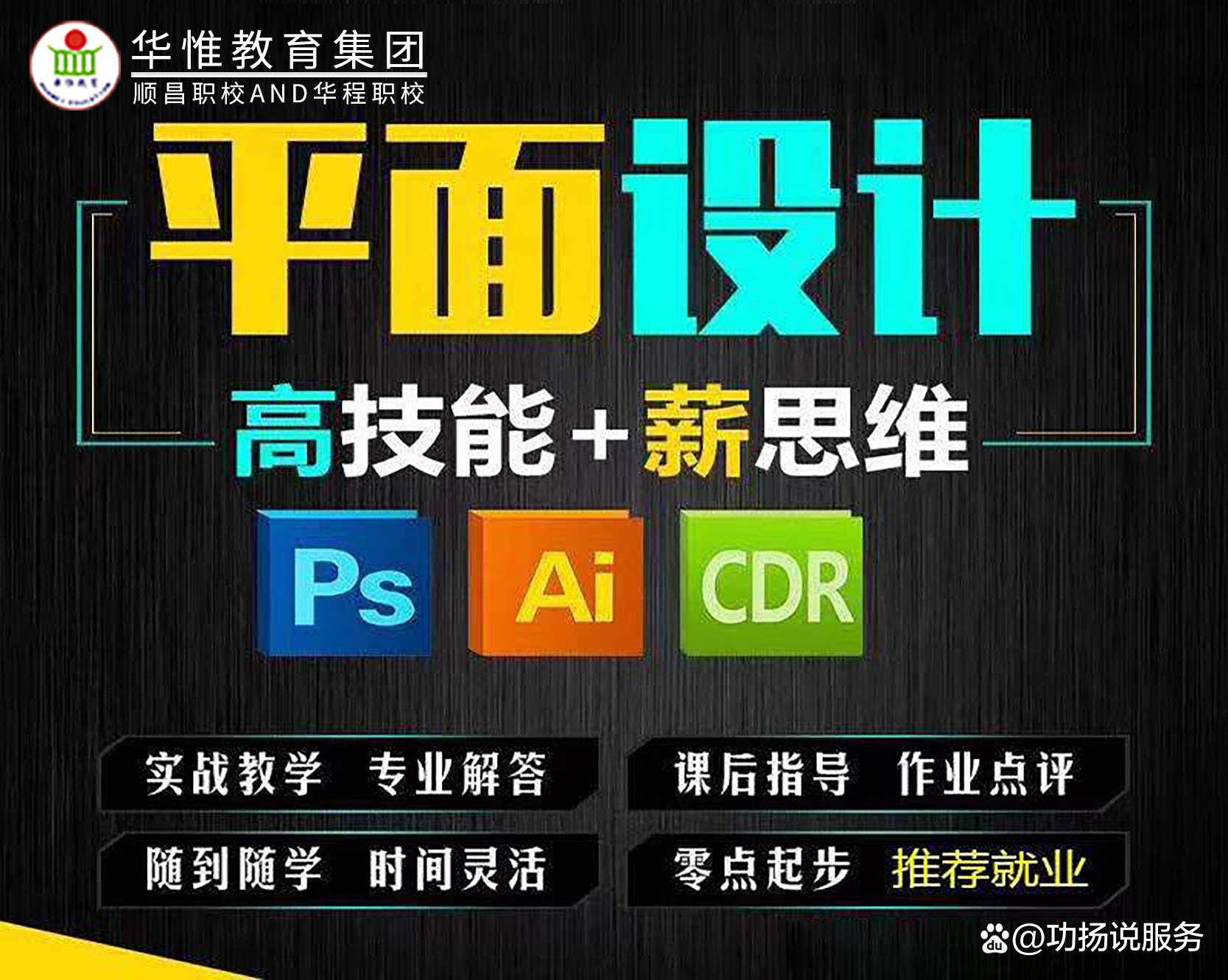 东莞石碣平面设计培训班,就到华程职校